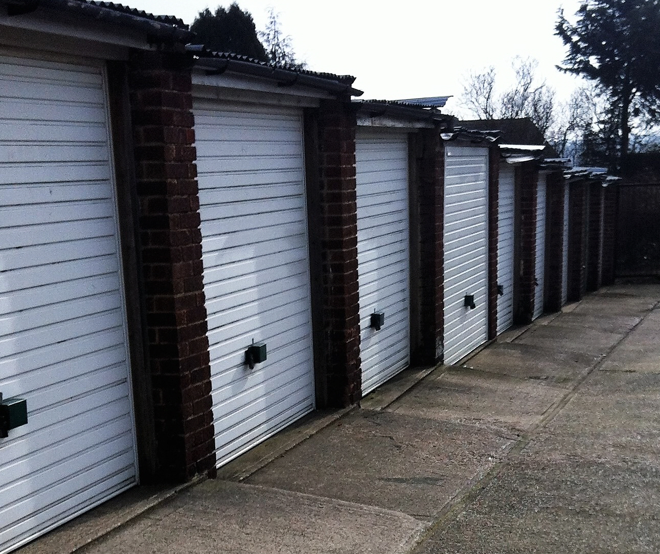 gated secure lock up garage storage units rent rental garages monthly rental quarterly  cost to let landlord hire cheap car vehicle bike parking bay space off road parking medway gated entrance 